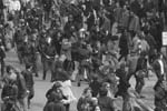 Protestors and police, Spring 1970, Ann Arbor