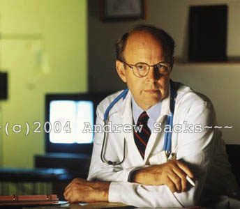Physician in his office